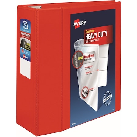 Avery Binder, View, Hd, Ezd, 5", Rd 2PK AVE79327
